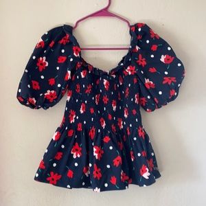 Kate Spade Ruffle Peplum Top